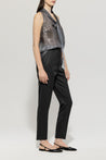 Luisa Cerano-Tapered mit Nadelstreifen-Hosen-Black-Deal-Outlet-by-ARCHIVIST