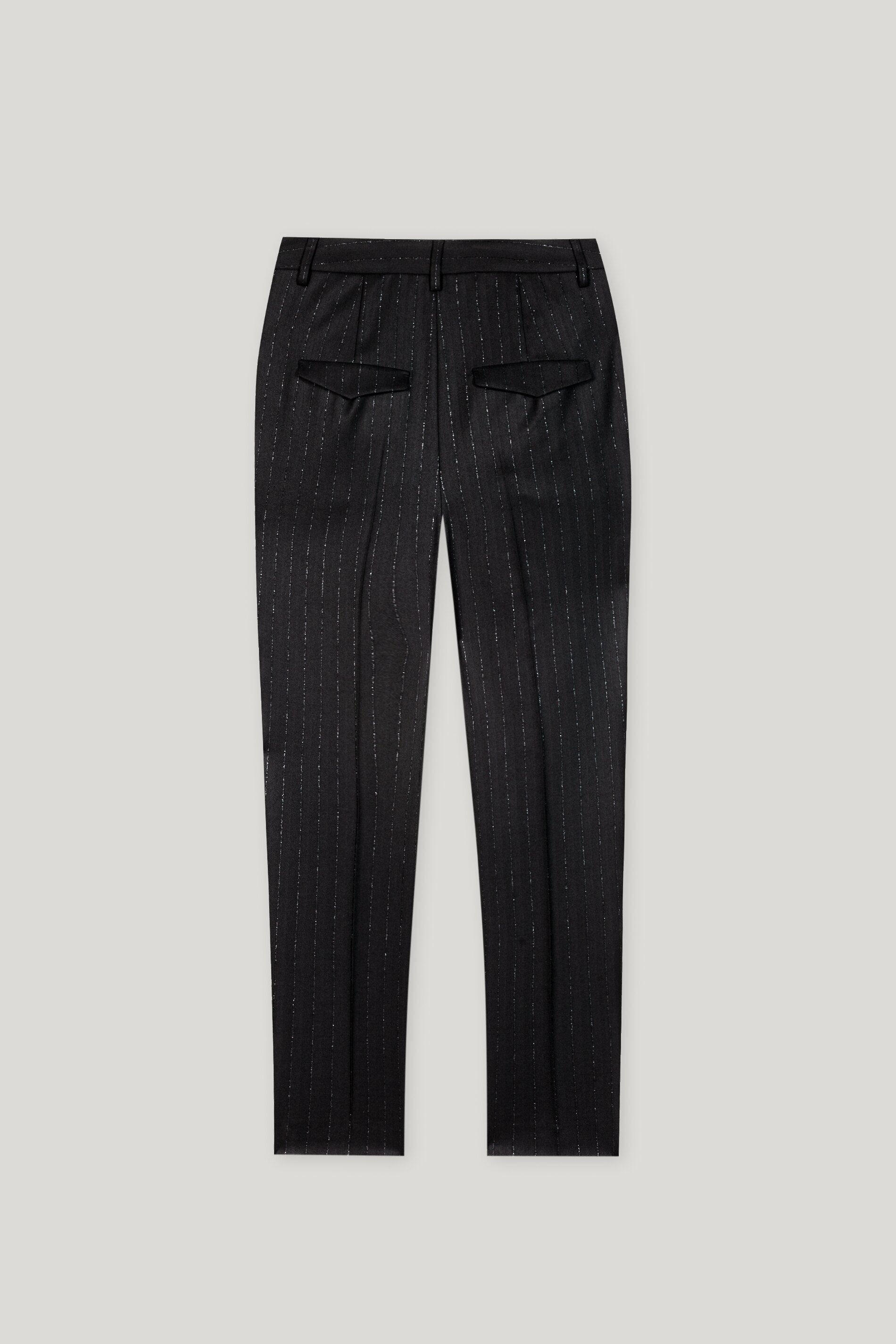 Luisa Cerano-Tapered mit Nadelstreifen-Hosen-Black-Deal-Outlet-by-ARCHIVIST