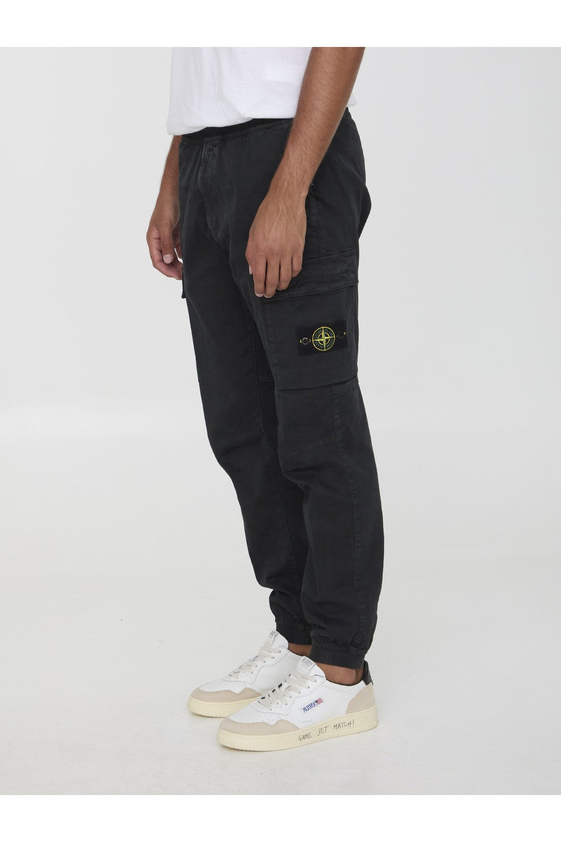 STONE ISLAND-OUTLET-SALE-Tapered pants in cotton-ARCHIVIST