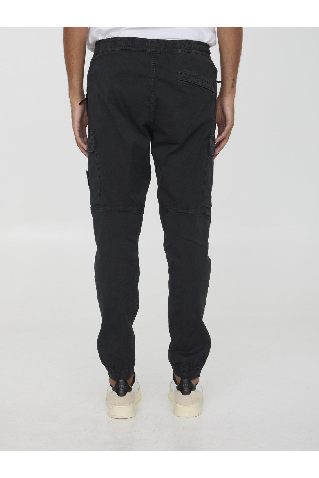 STONE ISLAND-OUTLET-SALE-Tapered pants in cotton-ARCHIVIST