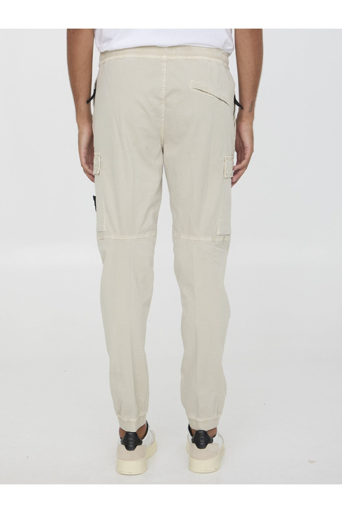 STONE ISLAND-OUTLET-SALE-Tapered pants in cotton-ARCHIVIST