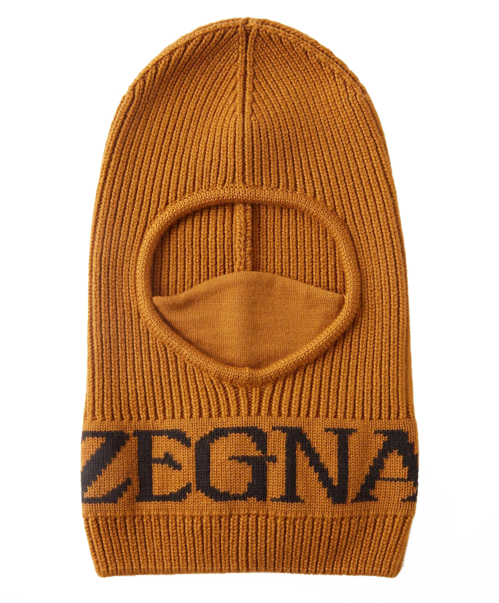 Zegna-OUTLET-SALE-Techmerino Logo Wool Balaclava-ARCHIVIST