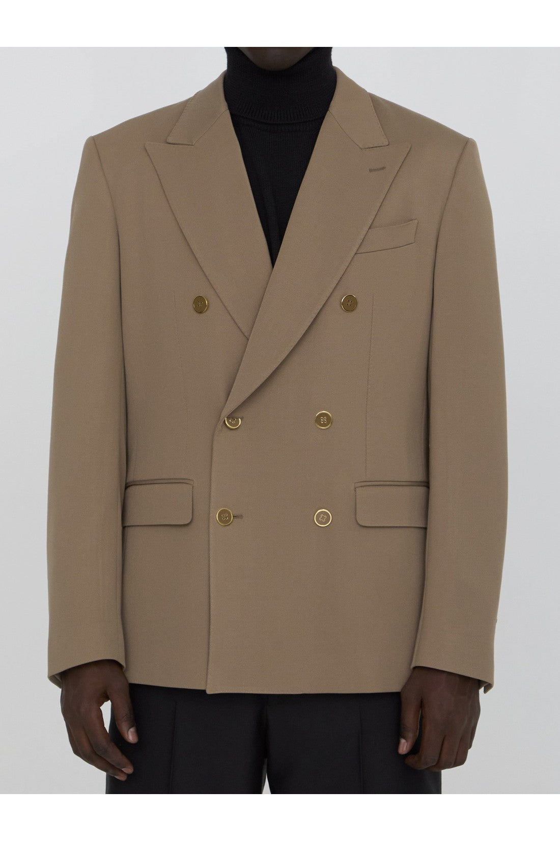 Technical gabardine jacket-Jacken & Mäntel-Dolce & Gabbana-48-BEIGE-IM-SALE-ARCHIVIST