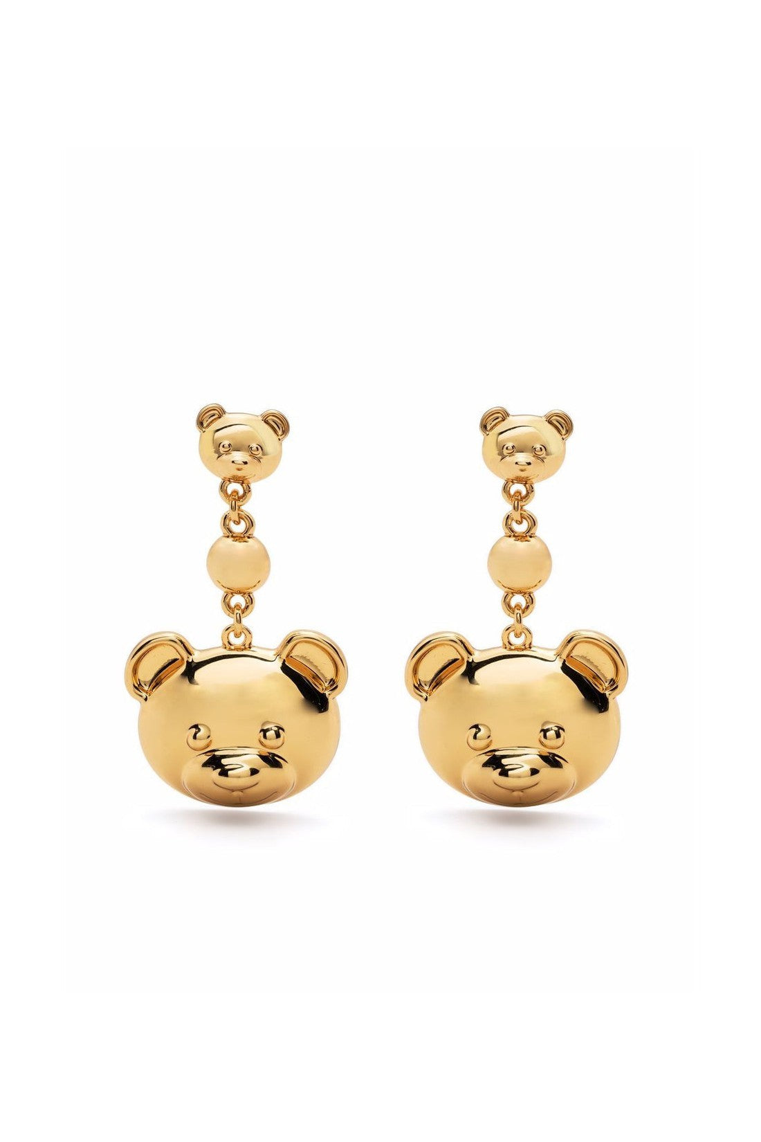 Moschino-OUTLET-SALE-Teddy Bear Drop Earrings-ARCHIVIST