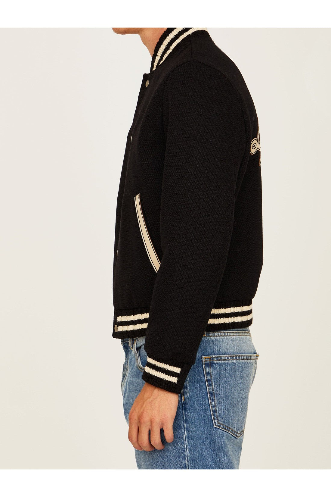 SAINT LAURENT-OUTLET-SALE-Teddy bomber jacket-ARCHIVIST