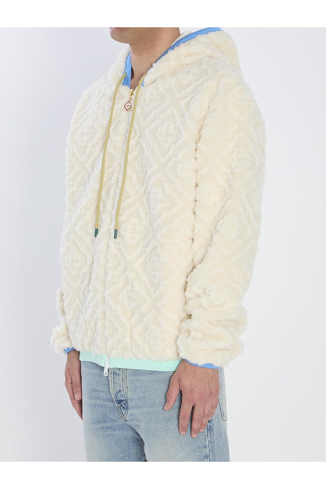 Casablanca-OUTLET-SALE-Teddy effect jacket-ARCHIVIST