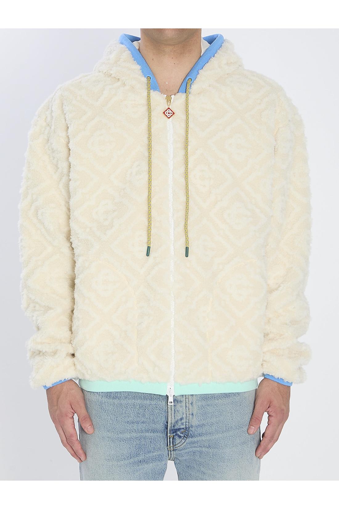 Casablanca-OUTLET-SALE-Teddy effect jacket-ARCHIVIST