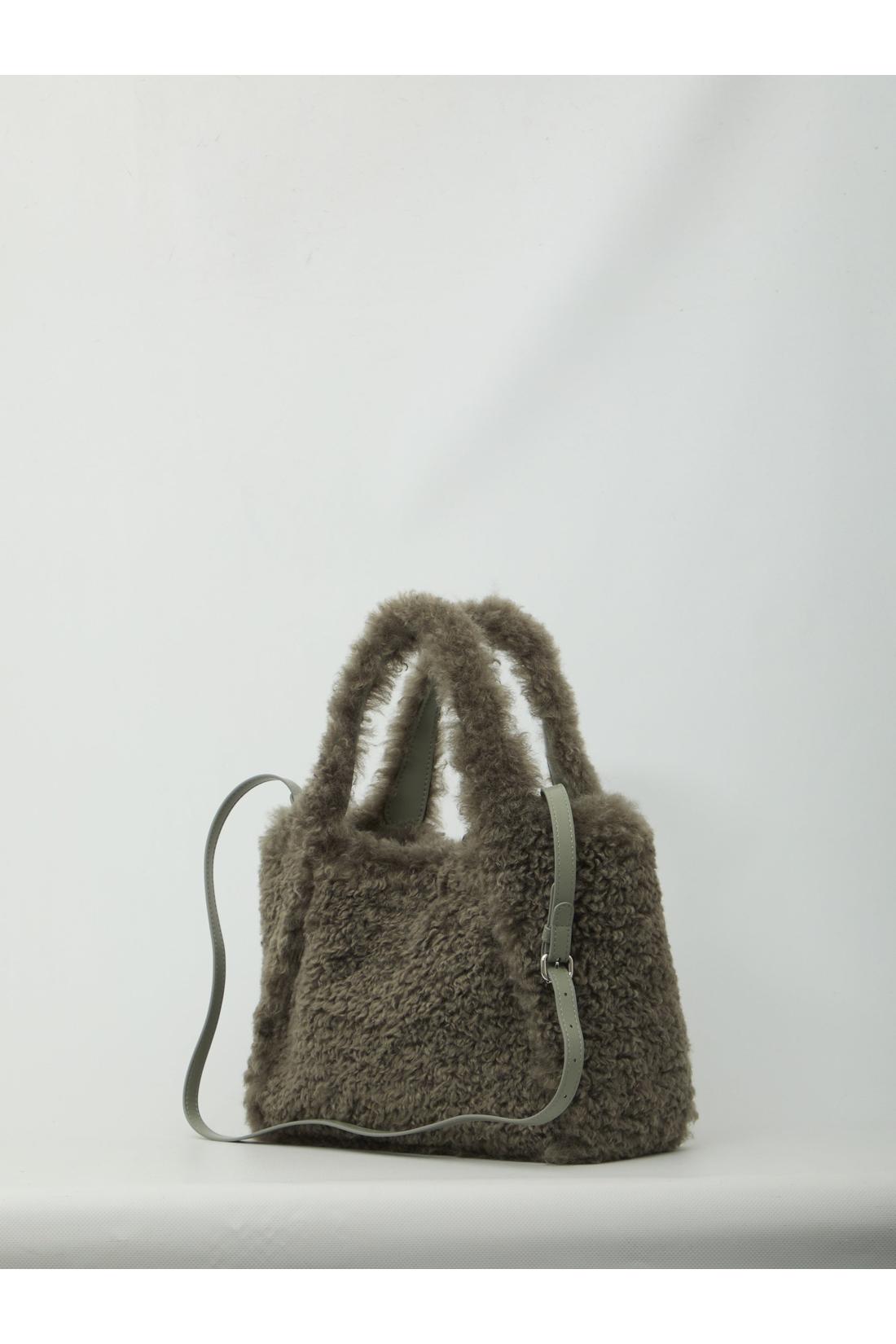 Stella Mccartney-OUTLET-SALE-Teddy-effect logo tote bag-ARCHIVIST