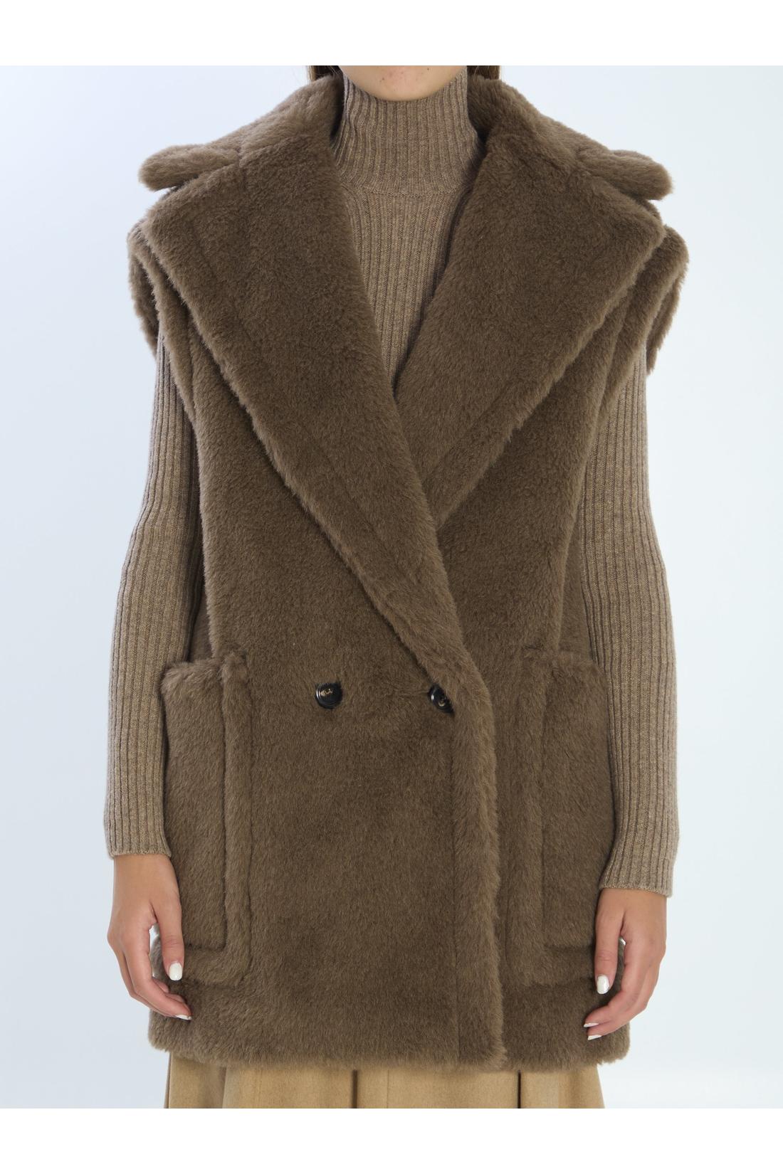 Max Mara-OUTLET-SALE-Teddy vest-ARCHIVIST
