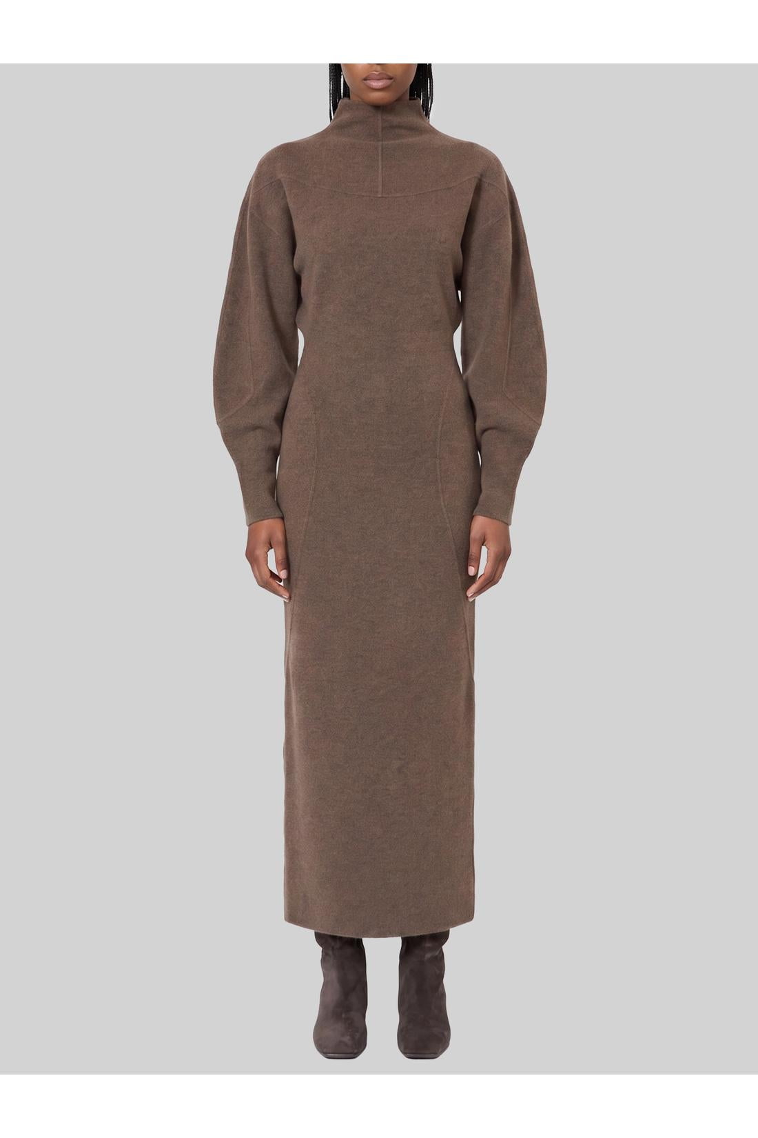 Max Mara-OUTLET-SALE-Tenuta maxi dress in wool and cashmere-ARCHIVIST