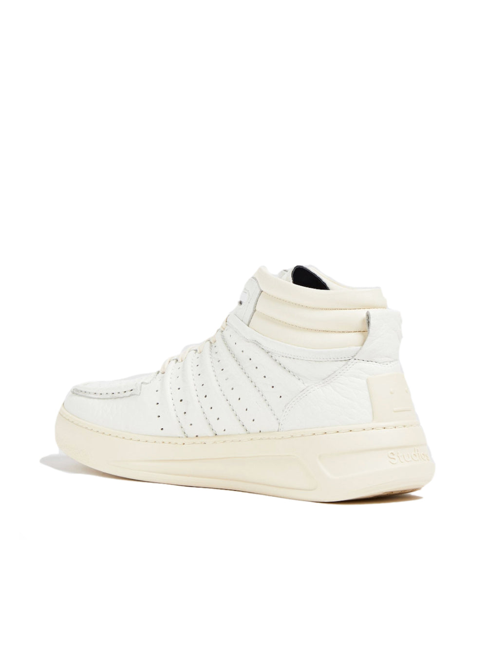 Acne Studios-OUTLET-SALE-Textured Leather High-Top Sneakers-ARCHIVIST