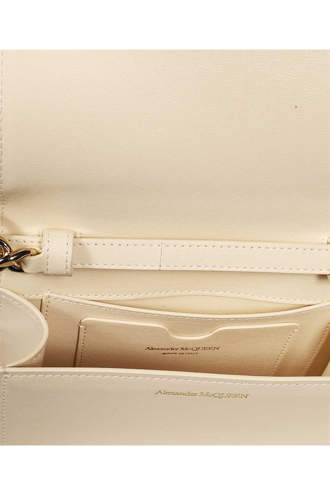 Alexander McQueen-OUTLET-SALE-The Four Ring Mini leather mini-bag-ARCHIVIST