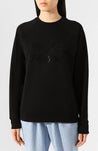 Marc Jacobs-OUTLET-SALE-The Marc Jacobs Rhinestone Logo Sweatshirt-ARCHIVIST