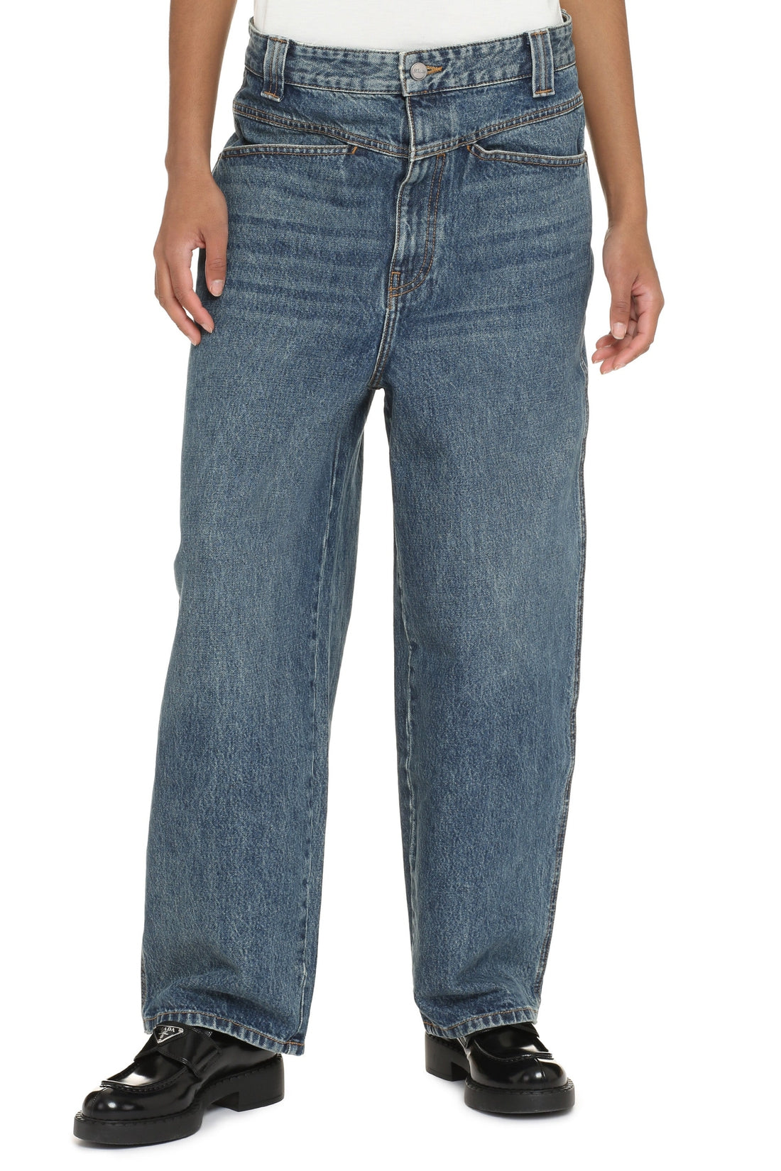 Khaite-OUTLET-SALE-The Preen Jean wide-leg jeans-ARCHIVIST