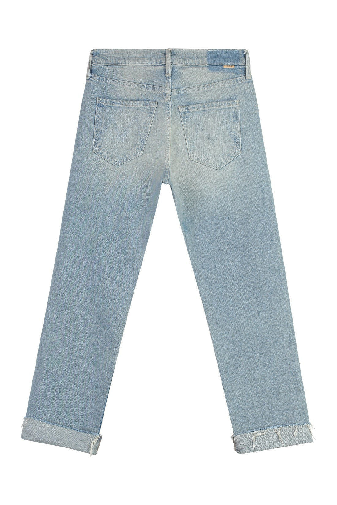 Mother-OUTLET-SALE-The Scrapper Cuff  stretch cotton jeans-ARCHIVIST