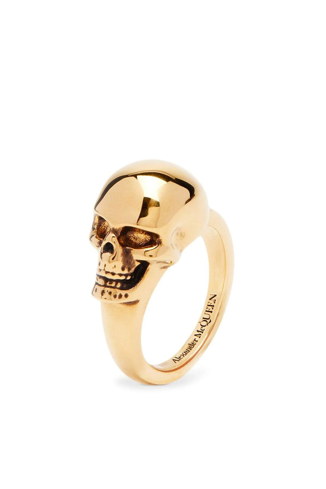 Alexander McQueen-OUTLET-SALE-The Side Skull Logo Ring-ARCHIVIST