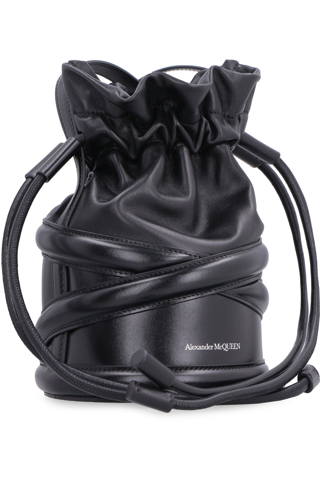 Alexander McQueen-OUTLET-SALE-The Soft Curve leather bucket bag-ARCHIVIST