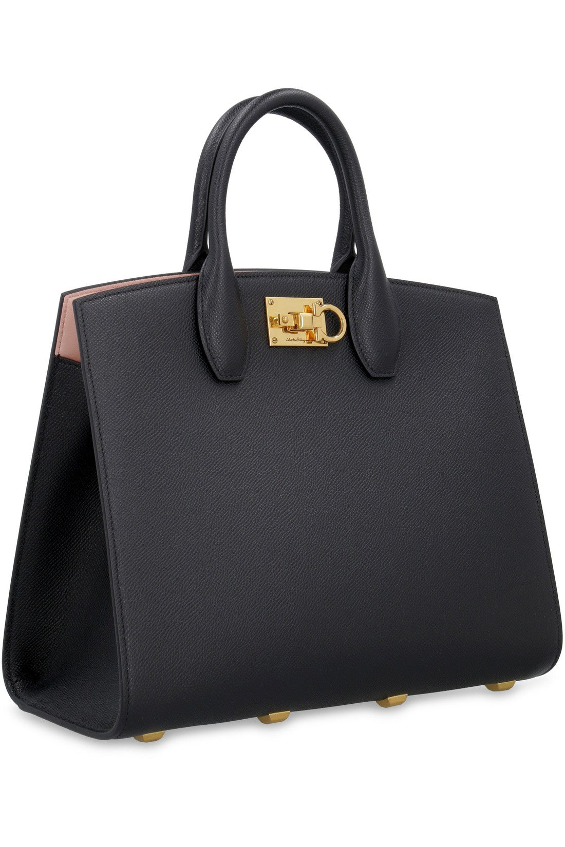 FERRAGAMO-OUTLET-SALE-The Studio leather handbag-ARCHIVIST