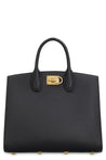 FERRAGAMO-OUTLET-SALE-The Studio leather handbag-ARCHIVIST