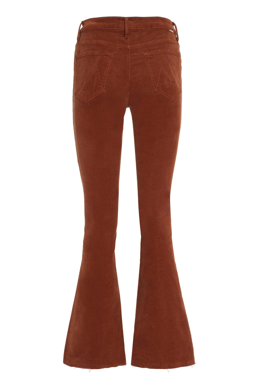 Mother-OUTLET-SALE-The Weekender Fray corduroy flared trousers-ARCHIVIST