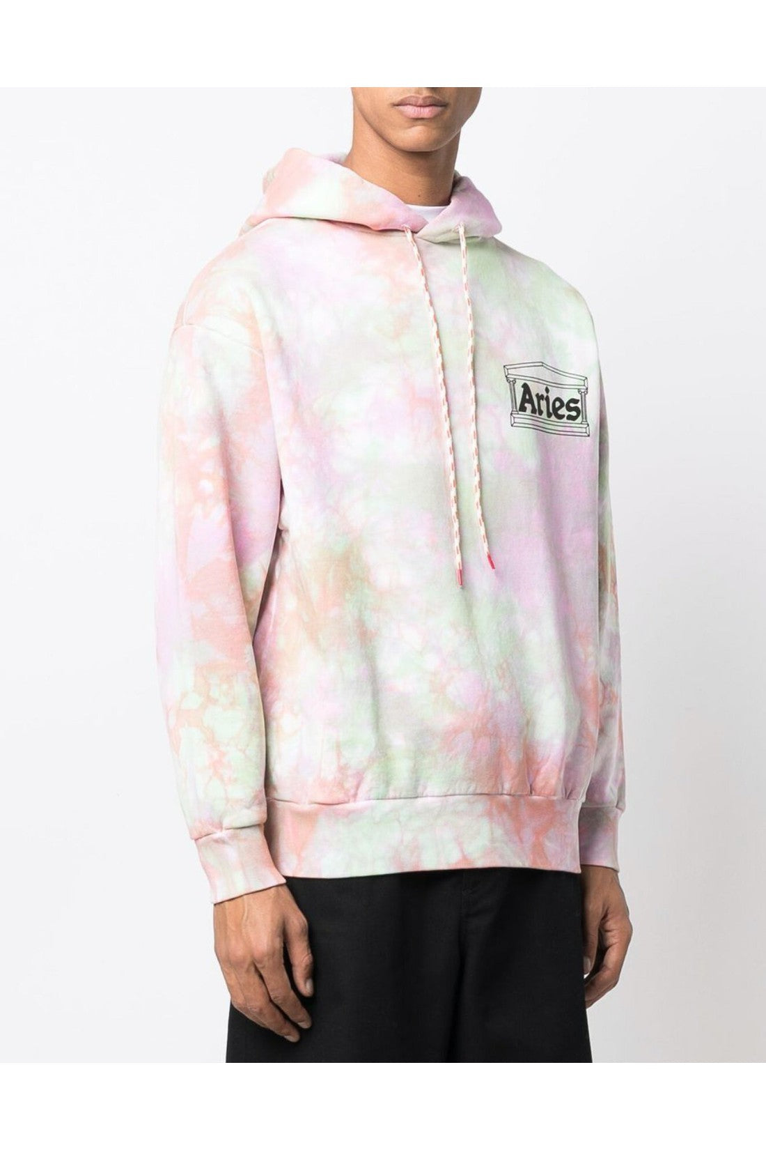 Aries-OUTLET-SALE-Tie-Dye Temple Logo Hoodie-ARCHIVIST