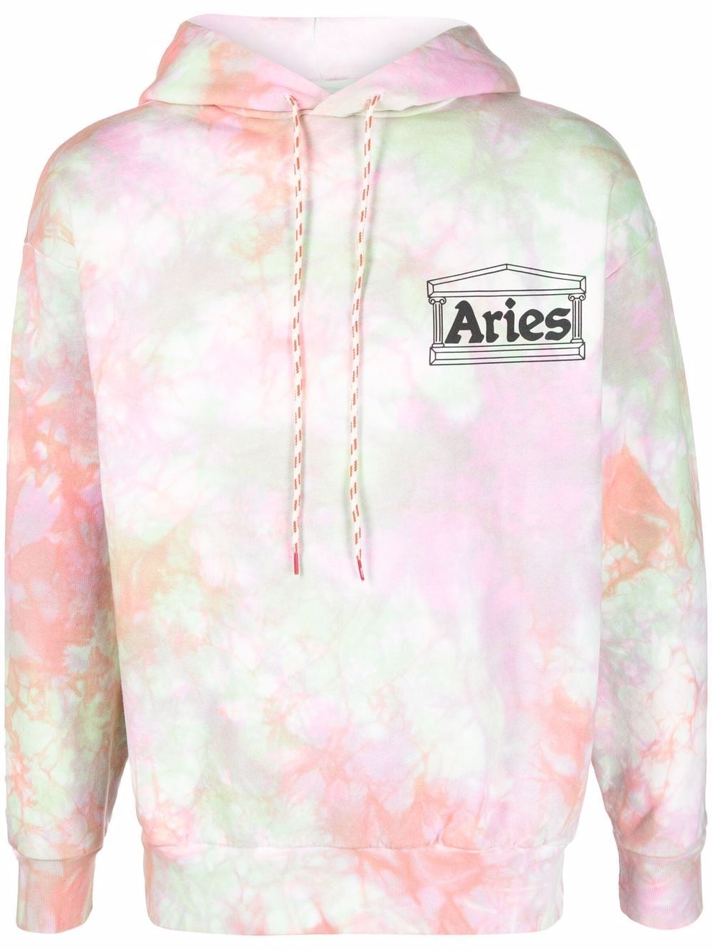 Aries-OUTLET-SALE-Tie-Dye Temple Logo Hoodie-ARCHIVIST