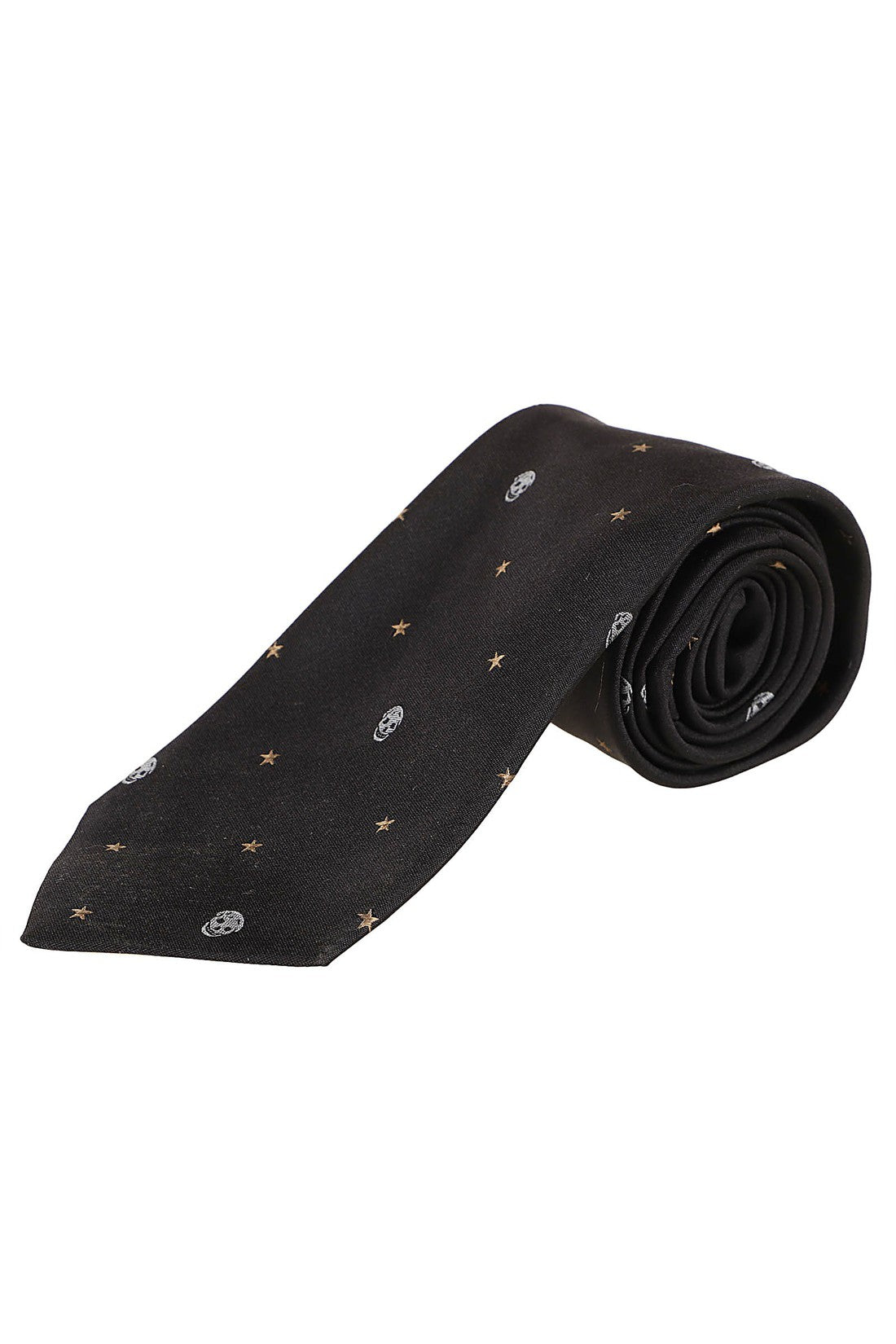 ALEXANDER MCQUEEN-OUTLET-SALE-Tie Schwarz-ARCHIVIST