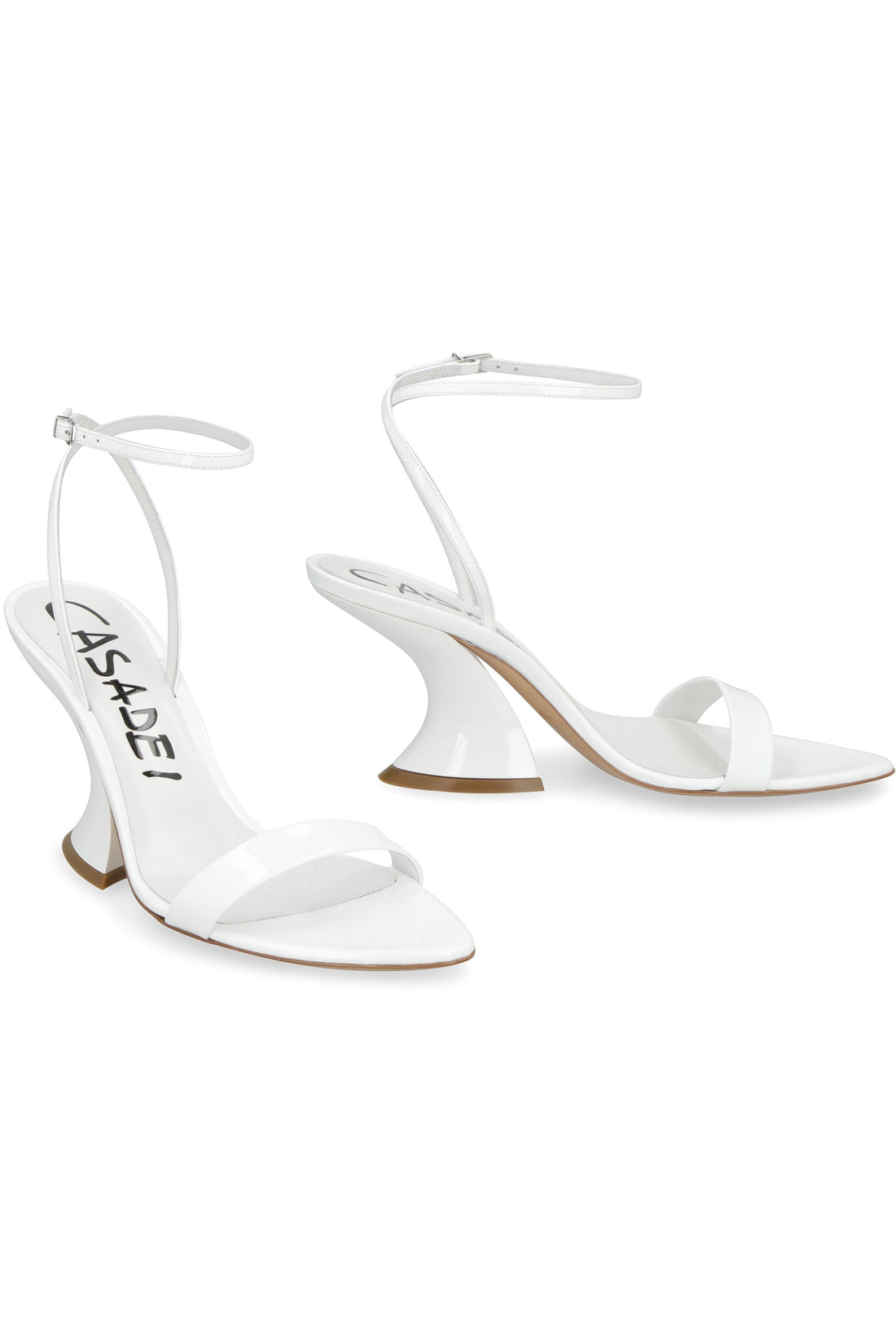 Casadei-OUTLET-SALE-Tiffany patent leather sandals-ARCHIVIST