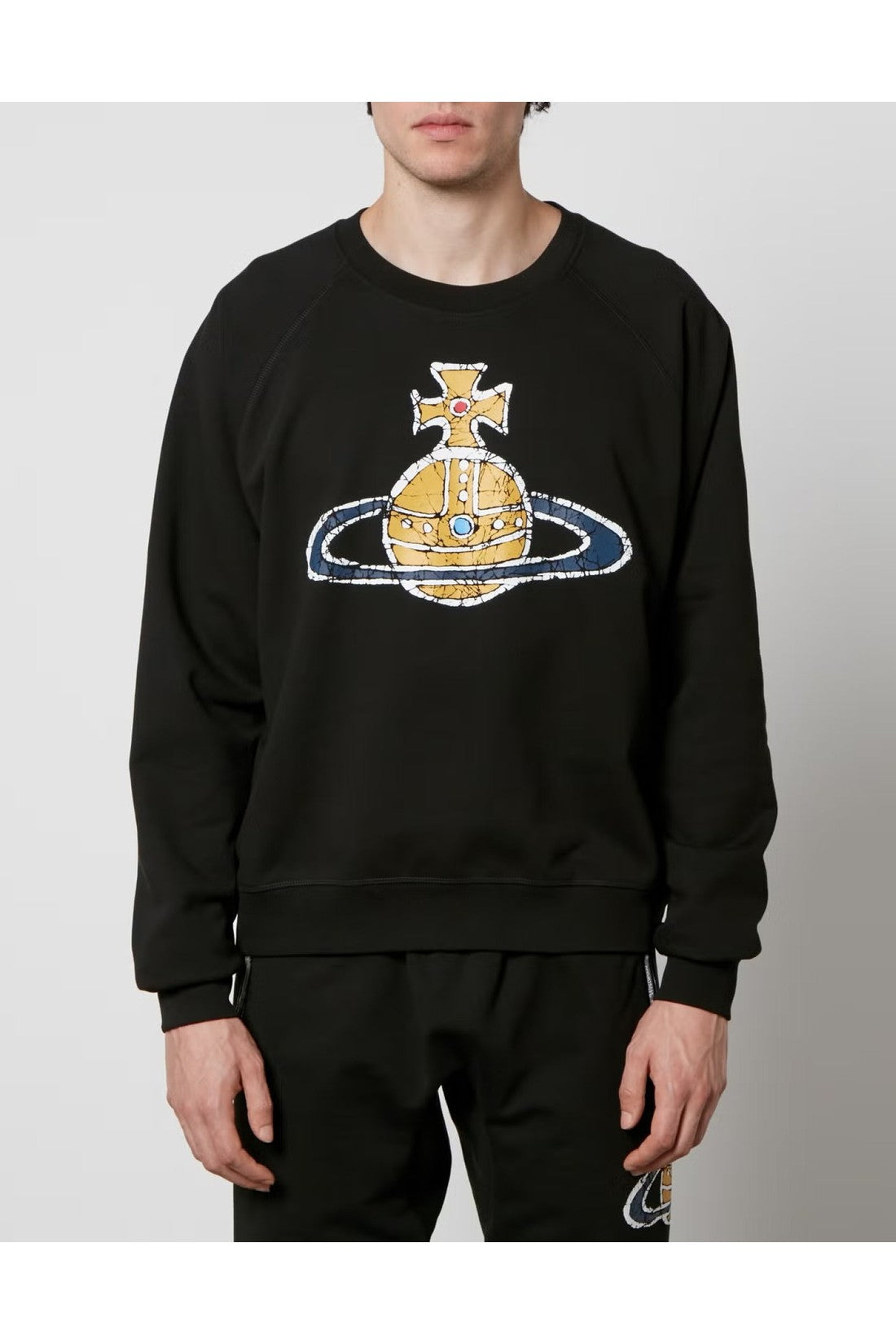 Vivienne Westwood-OUTLET-SALE-Time Machine Raglan Logo Sweatshirt-ARCHIVIST