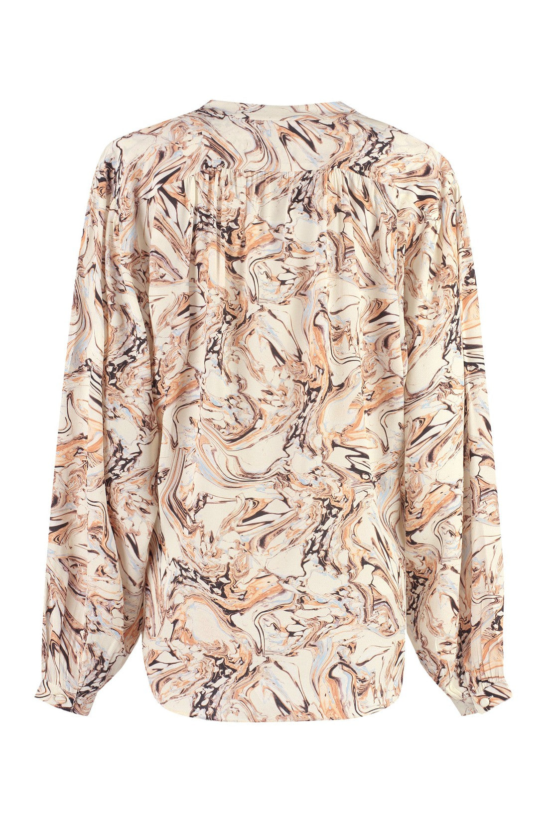 Isabel Marant-OUTLET-SALE-Tiphaine printed silk blouse-ARCHIVIST
