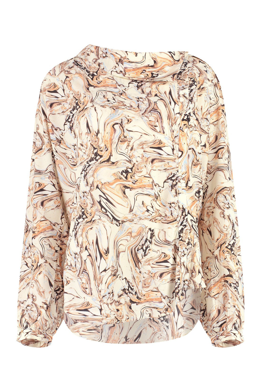 Isabel Marant-OUTLET-SALE-Tiphaine printed silk blouse-ARCHIVIST