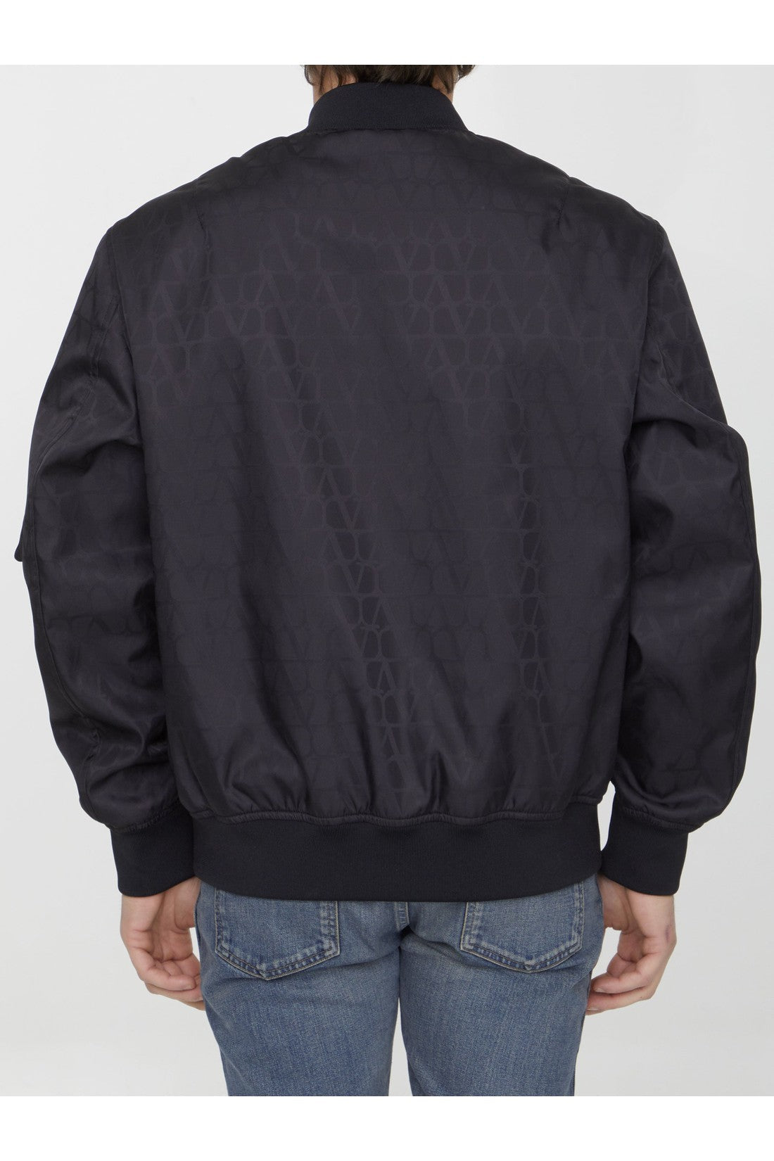 VALENTINO GARAVANI-OUTLET-SALE-Toile Iconographe nylon bomber-ARCHIVIST