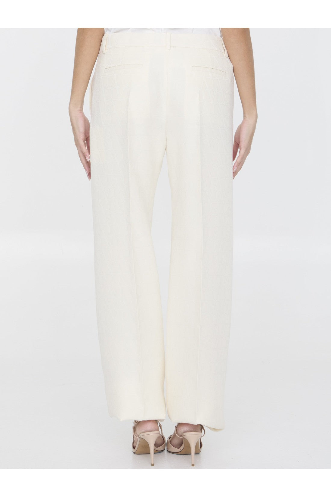 VALENTINO GARAVANI-OUTLET-SALE-Toile Iconographe trousers-ARCHIVIST