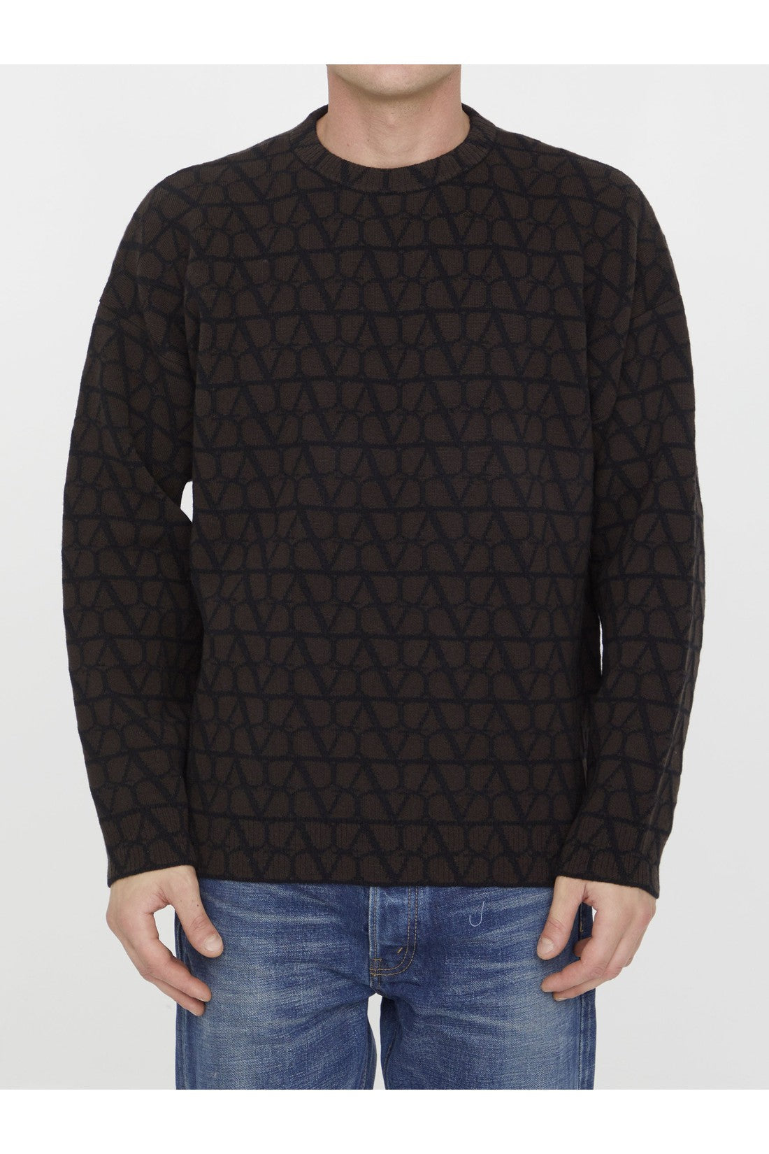 VALENTINO GARAVANI-OUTLET-SALE-Toile Iconographe wool sweater-ARCHIVIST