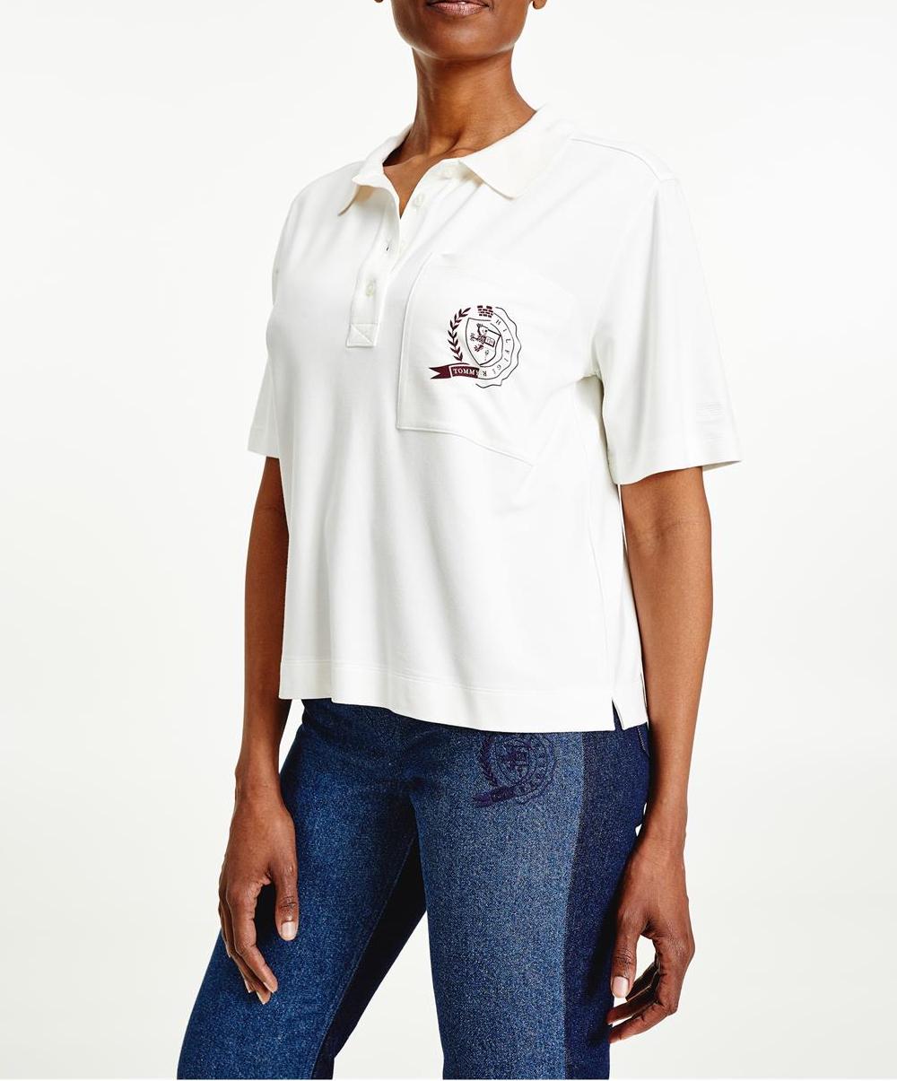 Tommy Hilfiger-OUTLET-SALE-Tommy Icons Logo Polo Shirt-ARCHIVIST