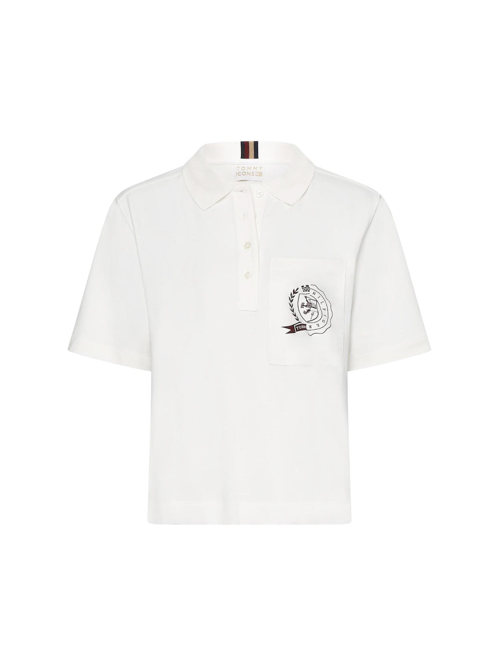 Tommy Hilfiger-OUTLET-SALE-Tommy Icons Logo Polo Shirt-ARCHIVIST