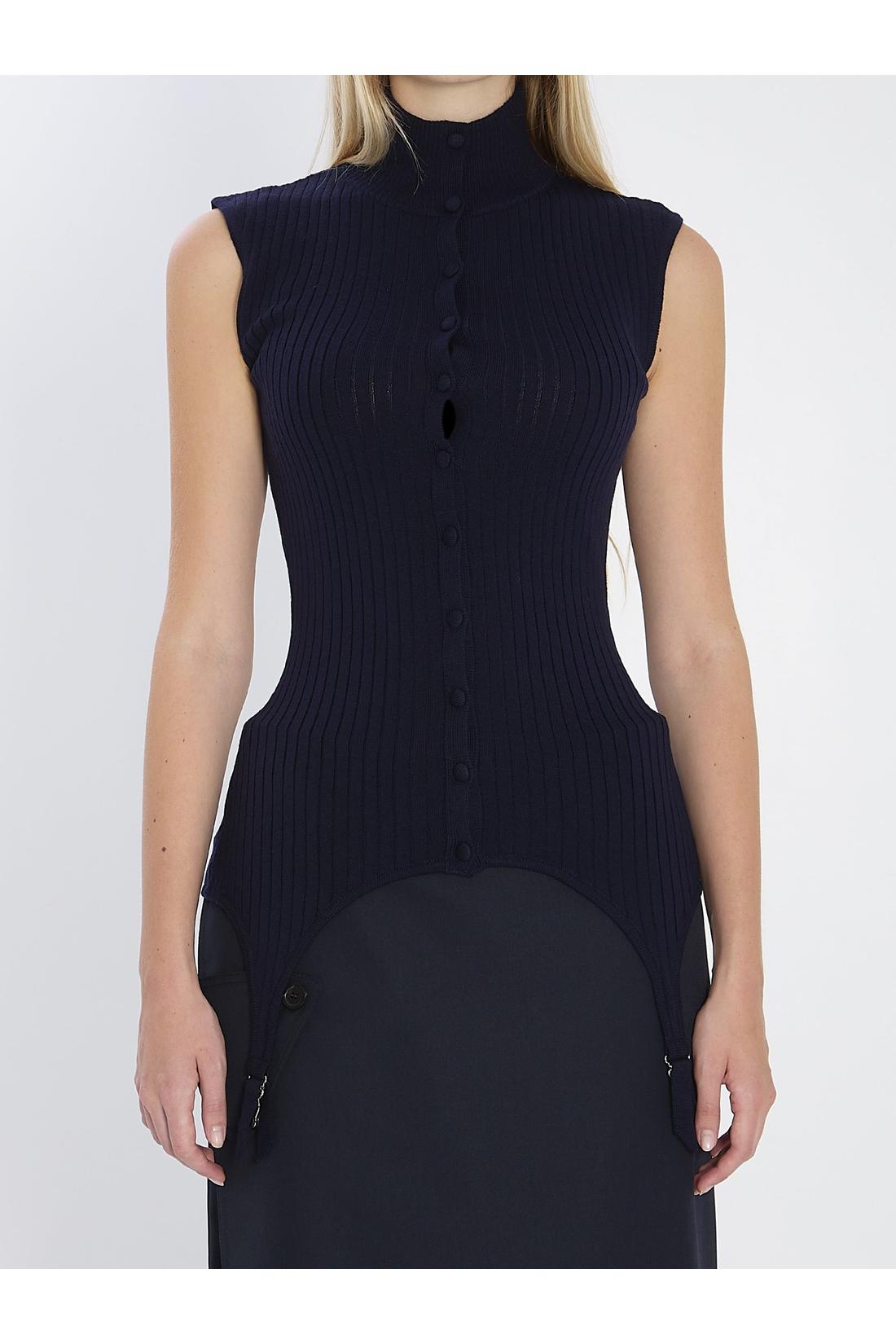 Jean Paul Gaultier-OUTLET-SALE-Top with lingerie garter-ARCHIVIST