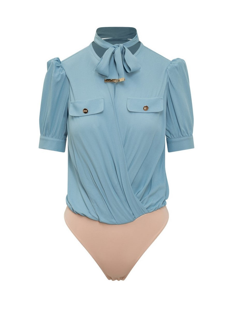 ELISABETTA FRANCHI-OUTLET-SALE-Topwear BLAU-ARCHIVIST