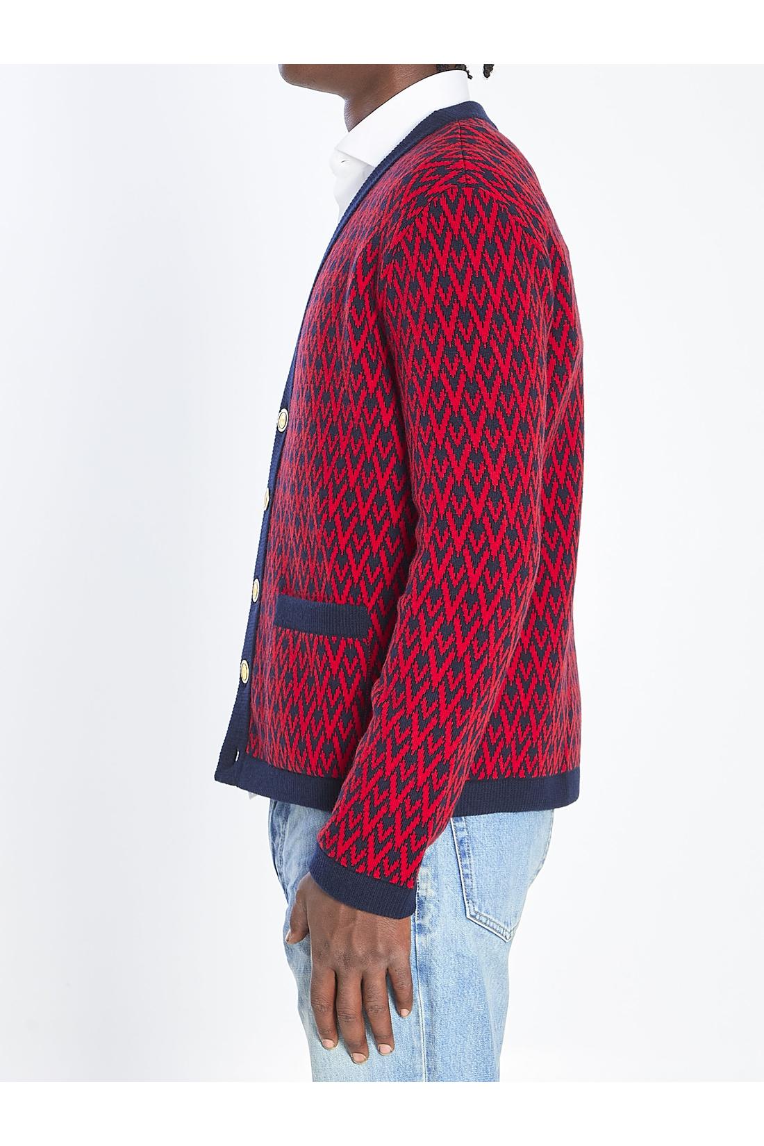 Valentino Garavani-OUTLET-SALE-Toute La V cardigan-ARCHIVIST