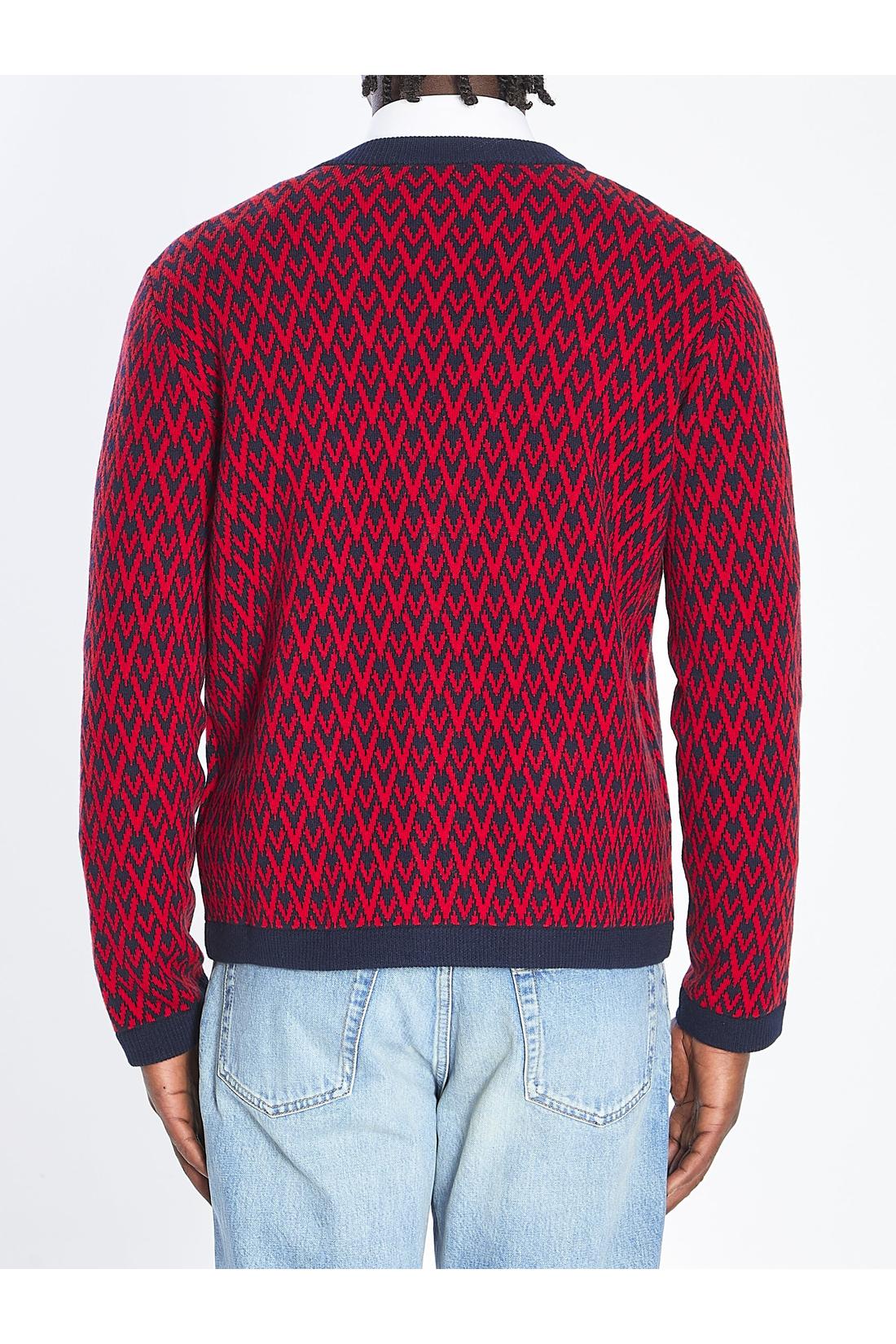 Valentino Garavani-OUTLET-SALE-Toute La V cardigan-ARCHIVIST