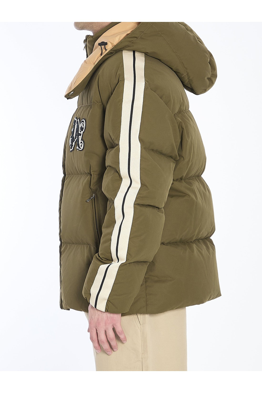 PALM ANGELS-OUTLET-SALE-Track Monogram puffer jacket-ARCHIVIST