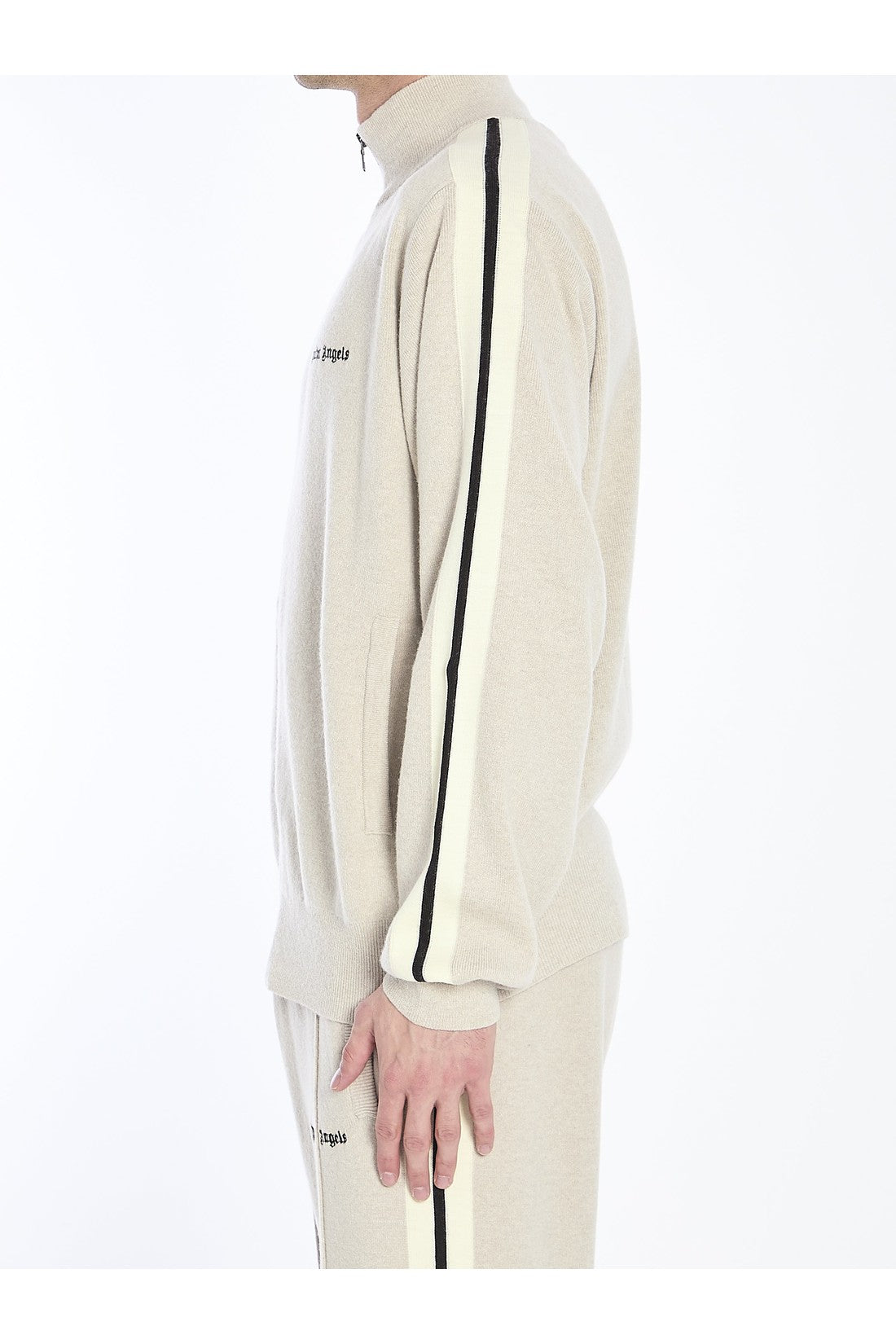 PALM ANGELS-OUTLET-SALE-Track jacket in wool and cashmere-ARCHIVIST