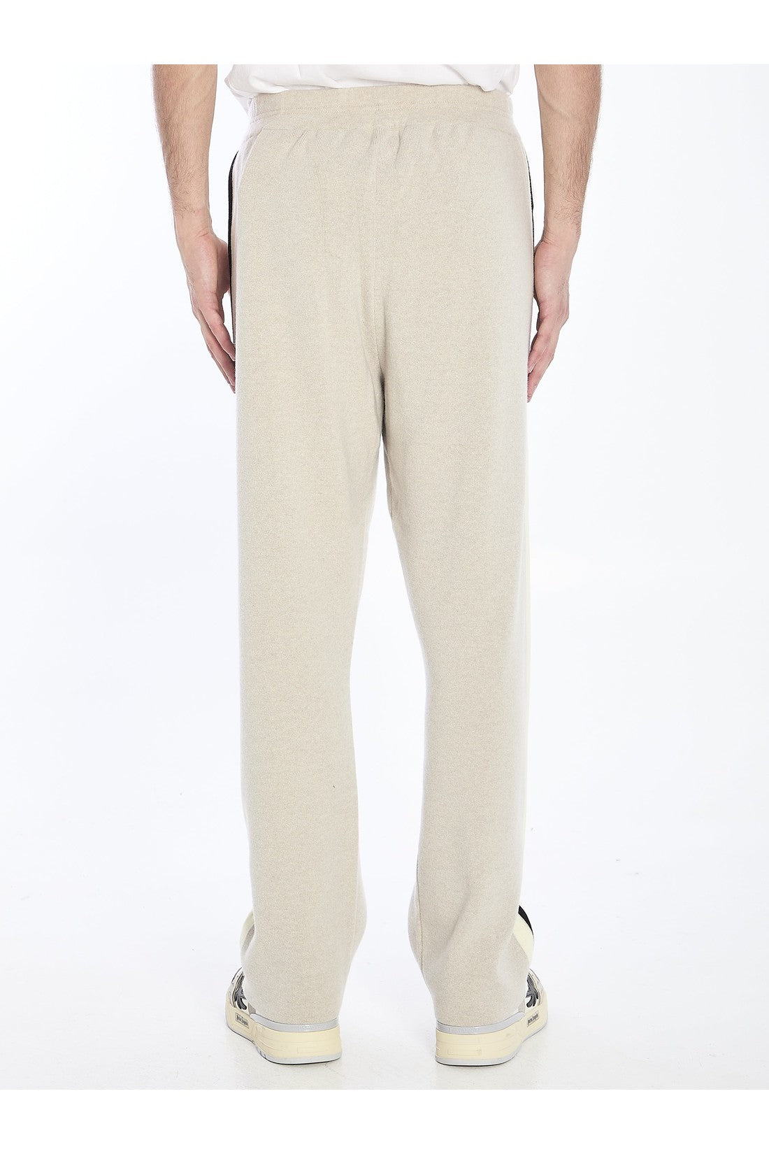 PALM ANGELS-OUTLET-SALE-Track pants in wool and cashmere-ARCHIVIST