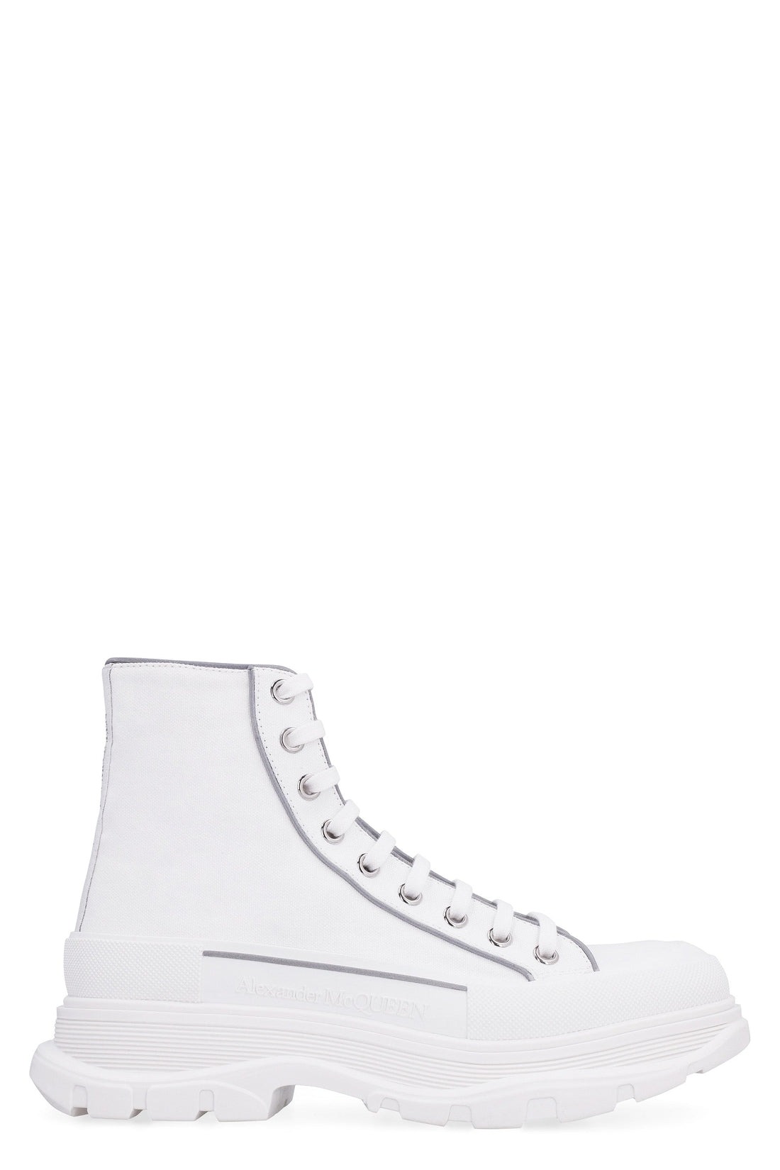 Alexander McQueen-OUTLET-SALE-Tread Slick lace-up ankle boots-ARCHIVIST