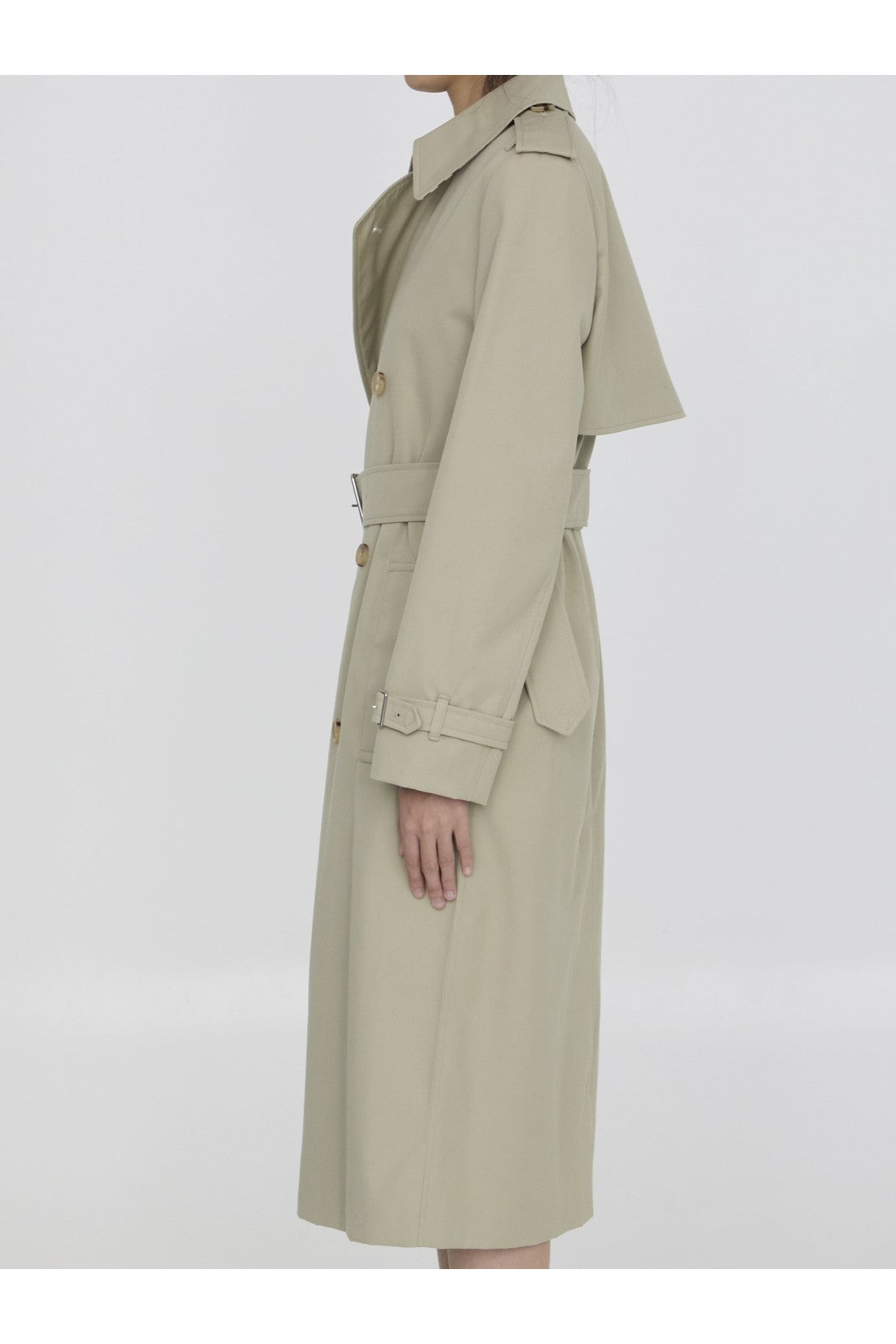 BURBERRY-OUTLET-SALE-Trench coat in cotton blend-ARCHIVIST