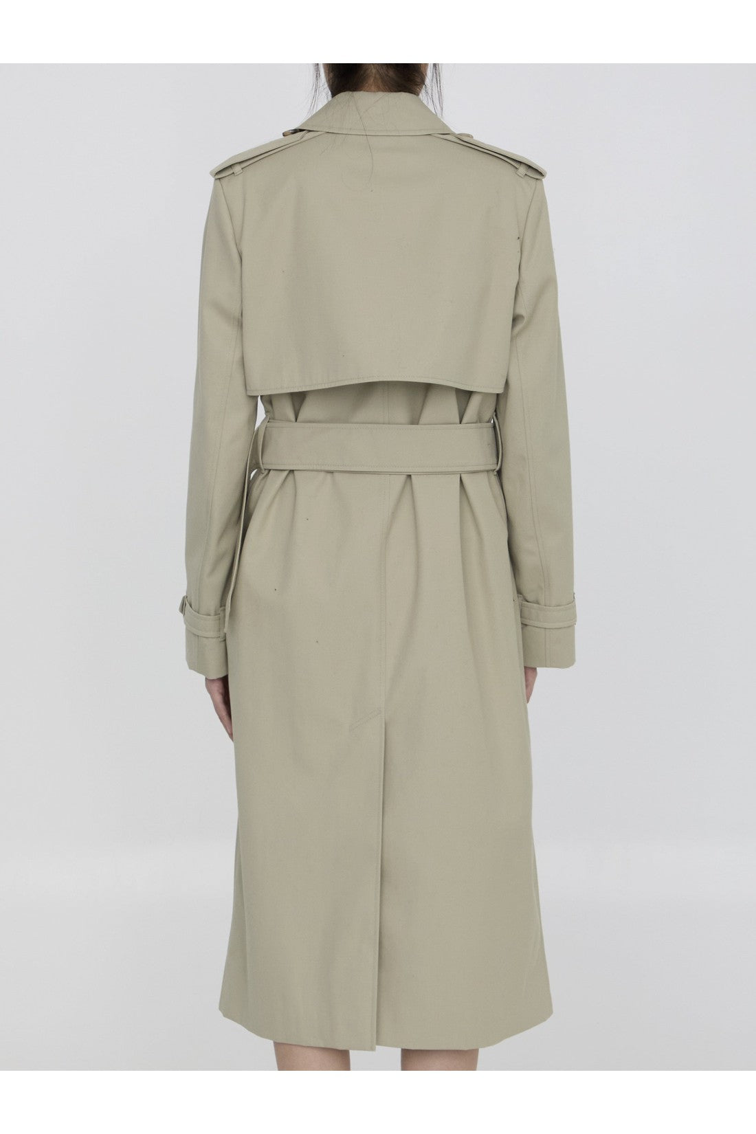 BURBERRY-OUTLET-SALE-Trench coat in cotton blend-ARCHIVIST