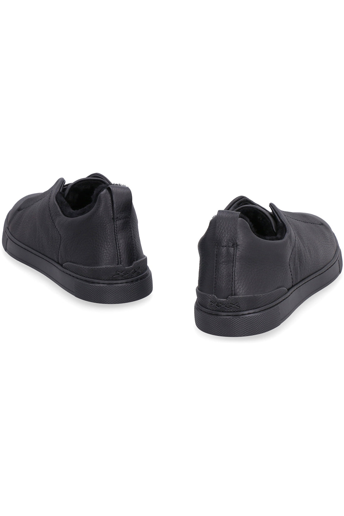 Zegna-OUTLET-SALE-Triple Stitch leather sneakers-ARCHIVIST