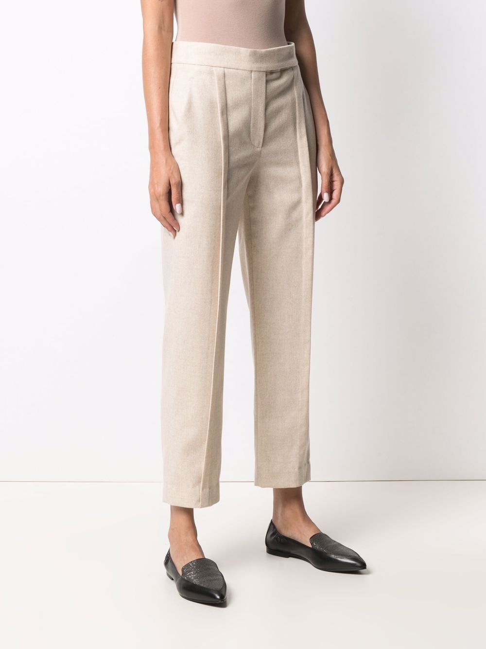 BRUNELLO CUCINELLI-OUTLET-SALE-Trouser Beige-ARCHIVIST