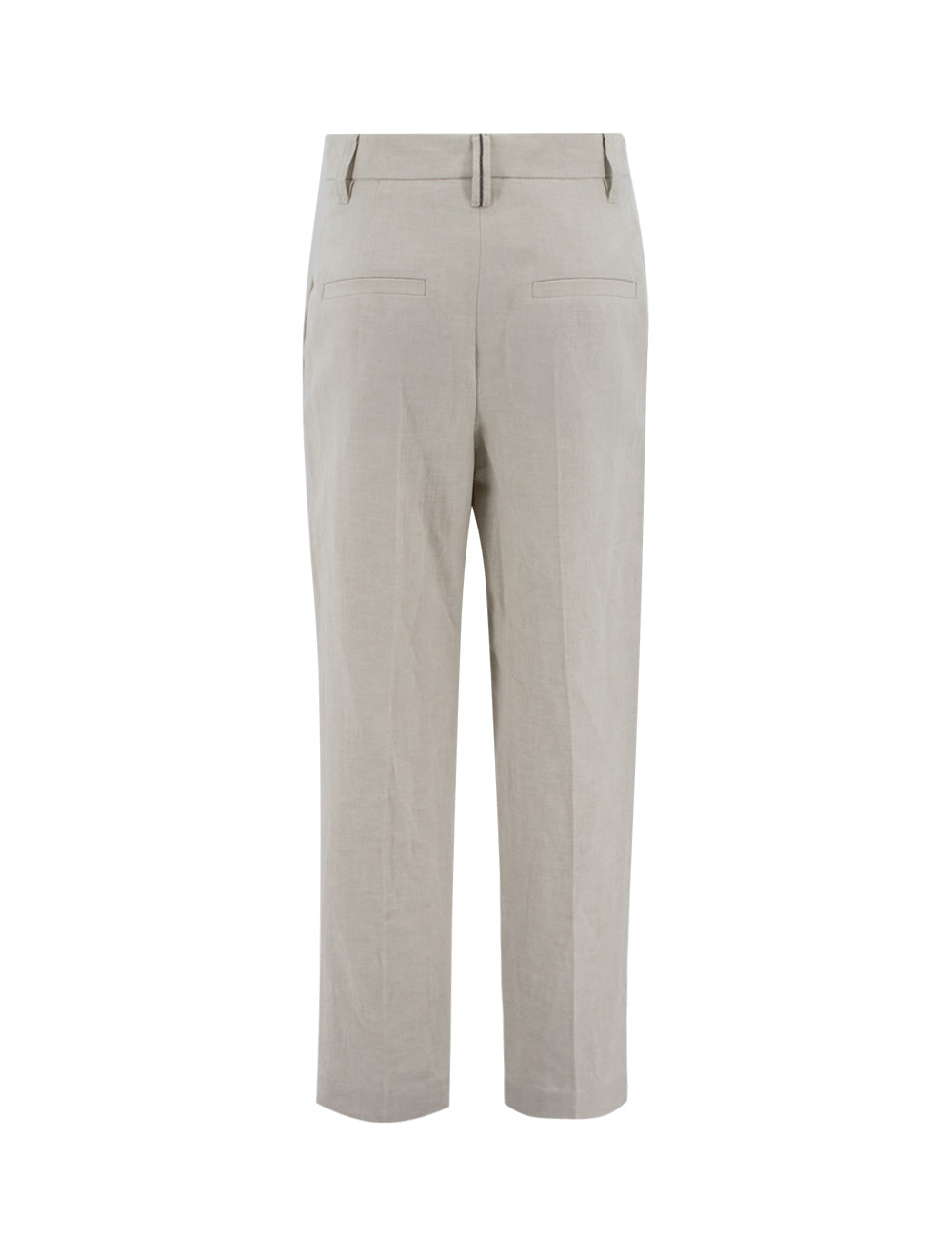 BRUNELLO CUCINELLI-OUTLET-SALE-Trouser Beige-ARCHIVIST