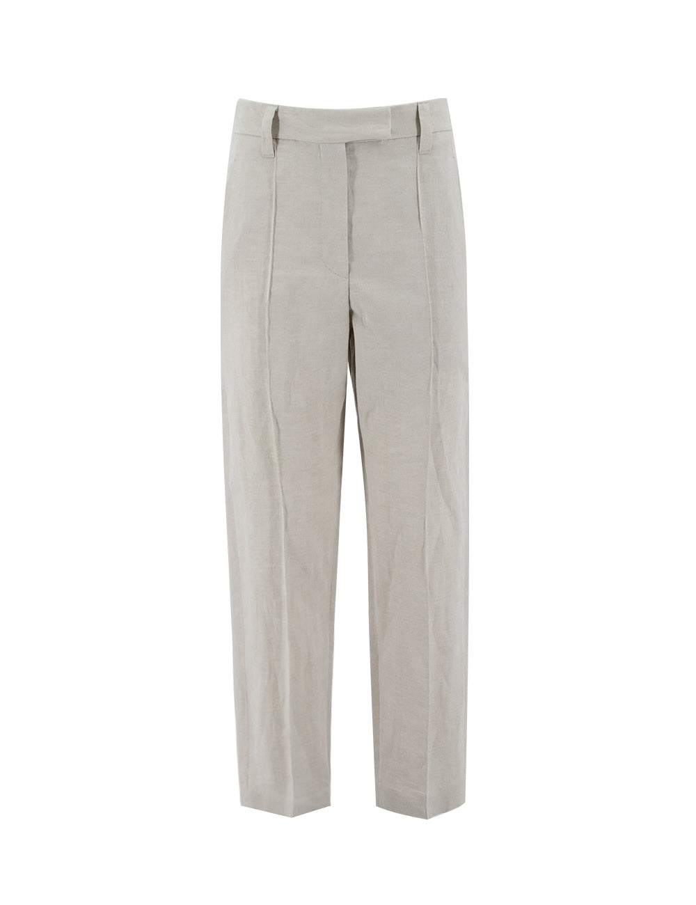 BRUNELLO CUCINELLI-OUTLET-SALE-Trouser Beige-ARCHIVIST